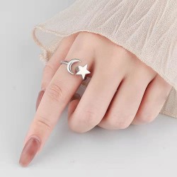Cross-Border Best Selling Rotating Ring Lettering Adjustable Relief Anxiety Opening